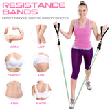 RENRANRING Resistance Bands for Working Out, 150LBS Exercise Bands, Workout Bands, Resistance Bands Set with Handles for Men Women, Legs Ankle Straps for Muscle Training, Shape Body, Physical Therapy