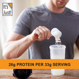 It's Just! - 100% Whey Protein Concentrate, Made in USA, Premium WPC-80, No Added Flavors or Artificial Sweeteners (Original/Unflavored, 20oz (Pack of 1))