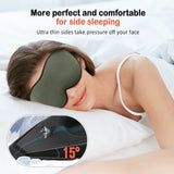 LitBear Sleep Mask for Men Side Sleeper, Sleeping Mask for Women Light Blocking, 3D Contoured Cup Eye Mask Sleeping, Soft Lightweight Sleep Eye Mask with Adjustable Elastic Strap for Traveling