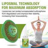 800 MG Liposomal Sulforaphane, Powerful Dual-Delivery for Maximum Absorption & Potency, Full-Spectrum Broccoli Extract, Antioxidant & Liver Supplement, 120 Softgels