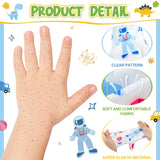 Xtinmee 20 Pairs Eczema Gloves for Kids Cotton Gloves Moisturizing Gloves for Sensitive Irritated Skin Eczema Reusable Elastic Gloves Soft and Does Not Hurt (Age 3-4 Years)