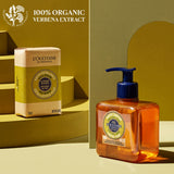 L'Occitane Shea Hands &-Body Verbena Liquid Soap 16.9 Oz: Cleanse, Refreshing Lemony Scent, Infused With Shea Extract to Soften, Artisinal Soap