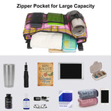 Update Walker Bag Hand Free Storage Bag Walker Attachment Handicap Basket Pouch for Rollator, Wheelchair, Folding Walkers (Colorful-Pink)