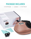 Nekteck Shiatsu Foot Massager Machine with Soothing Heat, Deep Kneading Therapy, Air Compression, Improve Blood Circulation and Foot Wellness,Relax for Home or Office Use(Brown)