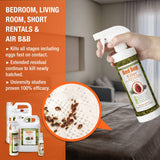 EcoRaider Bed Bug Killer Spray, Green + Non-Toxic, 100% Kill + Extended Protection (1 Gallon)