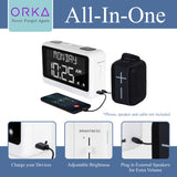 ORKA Talking Clock. Voice Recordable Medication Pill Reminder. Talking Alarm Clock for Dementia, Hearing, Visually impaired Seniors-Digital Day Clock with Multiple Customized Alarms Ex Large White