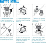 Sh90 Replacement Heads Compatible with Philips Norelco Series 9000 Replacement Blades for Electric Shaver Series 9000(S9xxx) Series 8000(S8xxx) Shaving Heads,Upgrade SH90 Replacement Heads,SH90/72