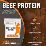 BULKSUPPLEMENTS.COM Beef Protein Isolate Powder - No Sugar Added, Gluten Free, Lactose Free Protein Powder, Keto Friendly - 25g of Protein - 30g per Serving (1 Kilogram - 2.2 lbs)