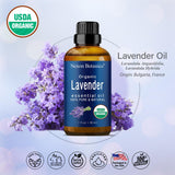 Nexon Botanics Organic Lavender Essential Oil 30 ml - Pure, Undiluted, Therapeutic Grade Lavender Oil for Aromatherapy, Skin and Hair Care, Sleep, Relaxation