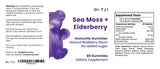 OMEO Dr. TJI Elderberry Sea Moss Gummies, Organic Sambucus Elderberry Vitamin C and Zinc, Immune Support Gummies and Thyroid Supplements, Sea Moss Gummies for Adults and Kids, 60 ct Immunity Gummies