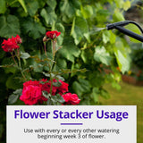 Humboldts Secret Flower Stacker – Best Flowering Formula for Bigger Harvests - Flowering Plant Food - Nutrient System for Potting Soil for Indoor Plants & Outdoor Plants - 1 Quart