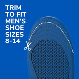 Dr. Scholl’s Extra Support Insoles Superior Shock Absorption and Reinforced Arch Support for Big & Tall Men to Reduce Muscle Fatigue So You Can Stay on Your Feet Longer (for Men's 8-14)