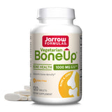 Jarrow Formulas Vegetarian BoneUp - 120 Tablets - 60 Servings - For Bone Support & Bone Density - Includes Vitamin D2, K2 (as MK-7) & 1000 mg Calcium - Gluten Free - Non-GMO