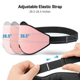 LitBear Sleep Masks for Women, Pink Eye Mask for Sleeping, Comfortable Night Sleeping Mask, Soft Contoured Eye Cover for Sleeping with Elastic Strap for Side Sleeper Men Flying Shift Worker