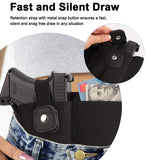 Belly Band Holster for Concealed Carry-Gun Holster for Women & Men Fits Glock, Smith Wesson, Taurus, Ruger, and More-Breathable Neoprene Waistband Holster for Most Pistols and Revolvers by Aomago