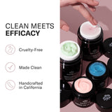 Odacité Facial Cleanser with Foam - Black Mint Activated Charcoal & Rhassoul Clay Glow Recipe - Facial Moisturizer with Deep Cleanse for Gentle Face Wash to Remove Dirt & Oil, 3.38 fl. oz.