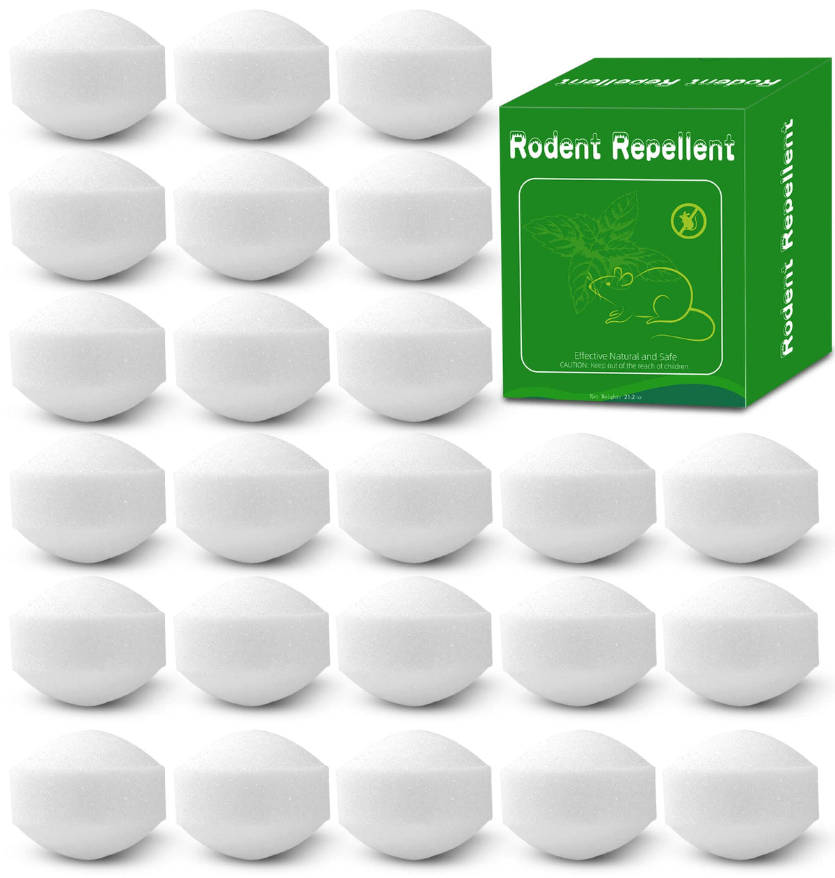 24 Pack Rodent Repellent Peppermint Oil Rat Repellent, Mouse Repellent