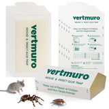 vertmuro Mouse Glue Traps, 12 Pack Rat & Pest Glue Scented Sticky Trap, Foldable Bulk Non-Toxic Indoor Mouse Glue Boards for Rodents and Insects, Easy to Use Pest Control, Green