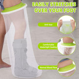 Waterproof Full Leg Cast Cover for Shower Adults, Extra Large Watertight Foot Protector for Plus Size Adults Foot Surgery Casts Boots, Boots Shower Cover Fits Full Leg Size 13"- 41" - Extra Large