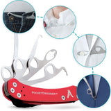 Vivi Zipper Pull and Button Hook Pocket Dresser and Dressing Aid for Assistance with Button Hooks, Zipper Pulls and Shoelaces