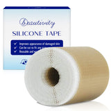 Beautivity Advanced Scar Removal Silicone Tape for Hypertrophic Scars and Keloids Caused by Surgery, Injury, Burns, C-Section and More, 1 Roll, 1.6ââ‚¬Â x 60ââ‚¬Â