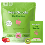 Feel Goods Gut Guardian - Probiotic & Prebiotic Powder Packets, Digestive Health for Men & Women, Organic Fiber, Gut Health, Sugar Free, 0.3 Ounce Packets - Strawberry Kiwi - 1 Count (Pack of 30)