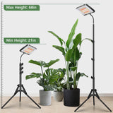 LBW Grow Lights for Indoor Plants, 144 LEDs Full Spectrum Standing Plant Grow Light with 4/8/12H Timer, 6 Dimmable Levels,68" Adjustable Tripod, Floor Grow Lamp for Tall Large Indoor Plants Growing