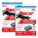 Tomcat Mouse Killer Child Resistant, Disposable Station, 2-Pack (8 Preloaded Stations)