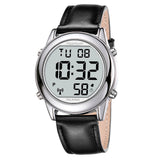 Hearkent Atomic Digital Talking Watch for Elderly Receives US Signals Automatic Time and Date Correction Big Numbers Easy to See Loud and Clear Male English Speaking