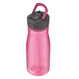 Contigo Ashland 2.0 Leak-Proof Water Bottle with Lid Lock and Angled Straw, Dishwasher Safe Water Bottle with Interchangeable Lid, 32oz Dragon Fruit