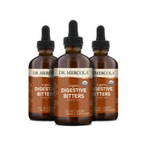 Dr. Mercola Organic Digestive Bitters Liquid Drops, 2 Fl. Oz. (60 mL), 3-Pack (90 Servings), Dietary Supplement, Digestive Support, Non-GMO, Certified USDA Organic