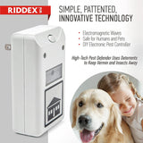 RIDDEX Plus Insect Repellent | Plug in, Mouse Deterrent - Pest Control for Defense Against Rats, Mice, Roaches, Bugs and Insects | Control Pests with No Chemicals or Poison | White