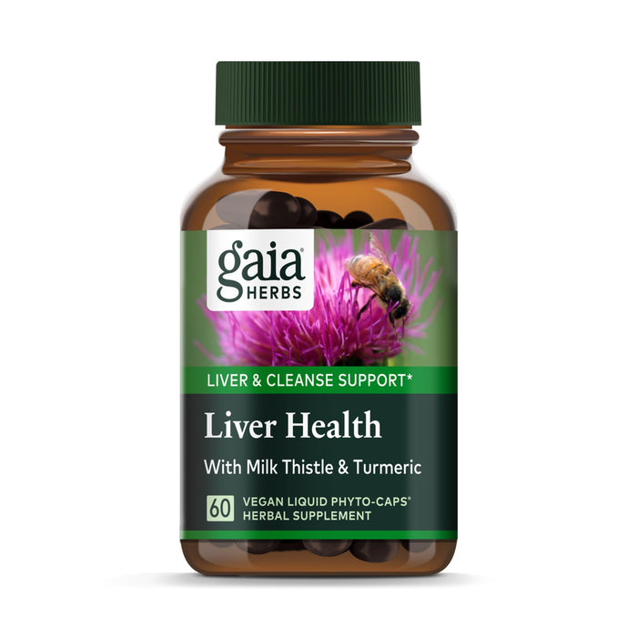 Gaia Herbs Liver Health - Liver Supplement with Milk Thistle, Turmeric Root with Curcuminoids,Schisandra, and Licorice Root for Liver and Cleanse Support-60 Vegan Liquid Phyto-Capsules(30-Day Supply)