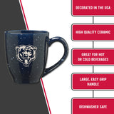 Rico Industries NFL Football Chicago Bears Primary 16 oz Team Color Laser Engraved Ceramic Coffee Mug