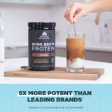 Ancient Nutrition Protein Powder Made from Real Bone Broth, Chocolate, 20g Protein Per Serving, 40 Serving Tub, Gluten Free Hydrolyzed Collagen Peptides Supplement, Dr. Axe