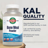 KAL Bone Meal Powder | Sterilized & Edible Supplement Rich in Calcium, Phosphorus, Magnesium | For Bones, Teeth, Nerves, Muscular Function | 16 oz