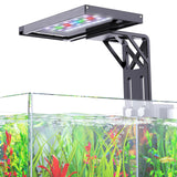 SEAOURA Clip On Aquarium Light for Plants-24/7 Cycle Fish Tank Light with Timer, Full Spectrum+7 Colors Mode, Auto On/Off, Adjustable Brightness and Height, 12W (7inch for 7-12 inch Tank)