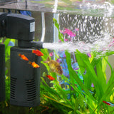 TARARIUM Fish Tank Filter for 15-40 Gallon Tank Crystal Clear Powerful Internal Aquarium Filters Submersible Pump& Filter System Turtle Tank Accessories