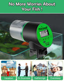 Petbank Automatic Fish Feeder - Rechargeable Timer Fish Feeder with USB Charger Cable, Fish Food Dispenser for Aquariums or Fish Tank