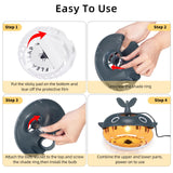 2Pcs Flea Traps for Inside Your Home New Upgrade Flea Trap Indoor with 8 Sticky Disc&6 LED Bulbs&2 Adjustable Electric Wires Pet&Kid Safe,Non Toxic&Odorless Flea Catcher Sticky Bed Bug Trap for Home