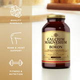 Solgar Calcium Magnesium Plus Boron - 250 Tablets - Non-GMO, Vegan, Gluten Free, Dairy Free, Kosher - 83 Servings