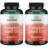 Swanson Pumpkin Seed Oil - High Bioavailable EFAs - (100 Softgel Capsules, 1000mg Each) (2 Pack)