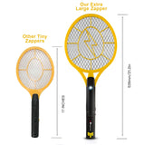 Beastron Bug Zapper Electric Fly Swatter 3000V USB Rechargeable, Mosquito Racquet Fly Killer Racket with LED Light & 3 Layer Safety Mesh (Large Size)