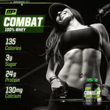 MusclePharm Combat 100% Whey, Cookies ‘N’ Cream - 5 lb Protein Powder - Gluten Free - 70 Servings