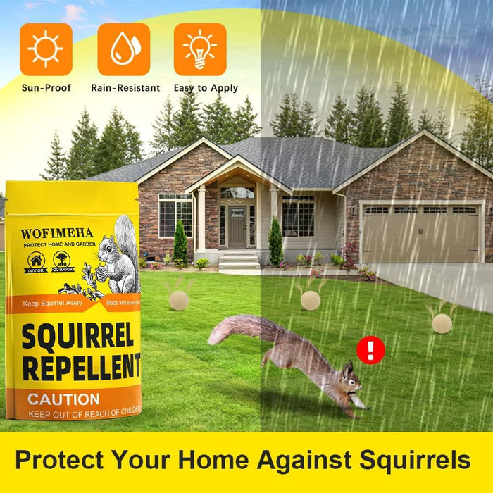 ANEWNICE Squirrel Repellent Outdoor, Extra-Strength Mouse Repellent, Peppermint Pest and Rodent Repellent, Mice Repellent,Chipmunk Repellent, Keep Squirrels Out of Garden, 8P