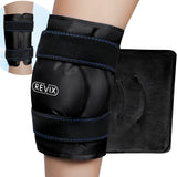 REVIX XL Ice Pack for Knee Replacement Surgery, Ice Knee Wrap with Cold Compression for Knee Pain Relief, Athletic Injuries, Arthritis, ACL, Tendonitis, Knee Cold Pack Wrap Around Knee for Swelling