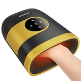 CINCOM Upgraded Hand Massager, Rechargeable Hand Massager with Heat and Compression for Arthritis and Carpal Tunnel with Touch Screen, Birthday Gifts for Women Men Elderly (Black Gold)