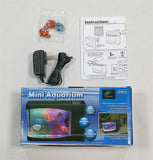 Lightahead® Artificial Mini Aquarium A Sensory Multi Colored LED Swimming Fish Tank with Bubbles