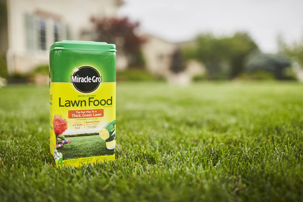 Miracle-Gro 1001833 Lawn Food Water Soluble Lawn Fertilizer (6 Pack), 5 lb