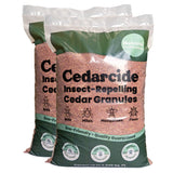 Cedarcide Lawn, Home & Garden Cedar Granules | Repels Fleas, Ticks, Ants & Mosquitoes | Smells Great, Easy to Use | Family & Pet Safe | 2 Bags (16 Lbs)